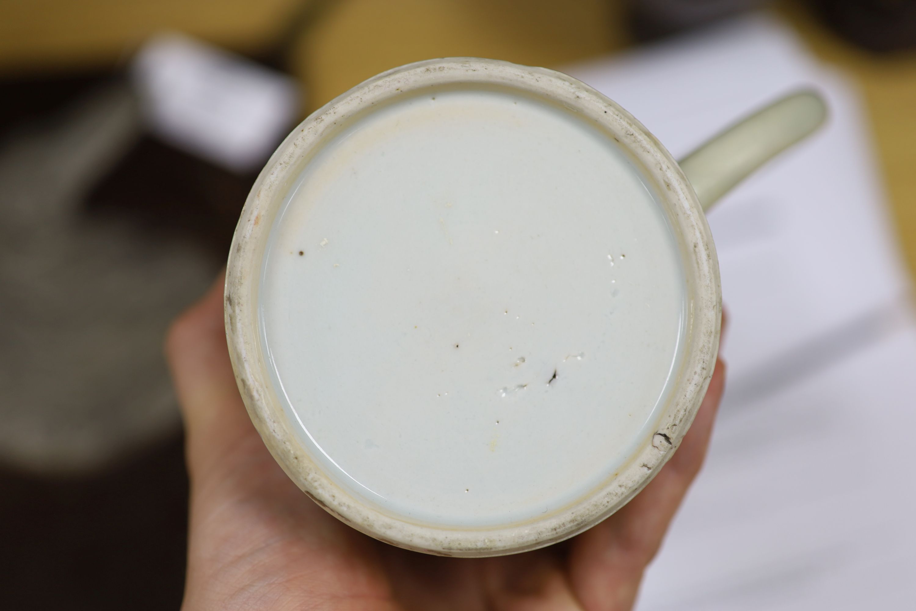 A Chinese export jug together with other Chinese ceramics, tallest 21cm